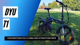 DYU T1 Test Günstiges FaltEBike mit Drehmomentsensor [upl. by Abeh]