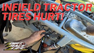 Crash Damage Assessment Them Infield Tractor Tires Are NOT Friendly [upl. by Lippold]