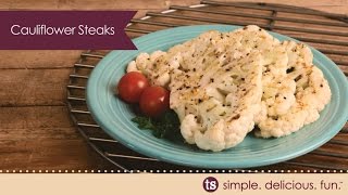 Cauliflower Steaks Recipe [upl. by Annoyik]