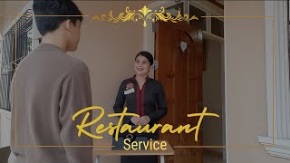 RESTAURANT SERVICE  SERVICE SEQUENCE  FampB SERVICE  LPUBATANGAS [upl. by Sucramad]