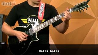 Hells Bells  ACDC aula de guitarra [upl. by Kreindler]