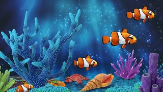 Lullabу and Calming Undersea Animation Lullaby Aquarium  Soothing fishes Baby Sleep Music [upl. by Maillliw515]