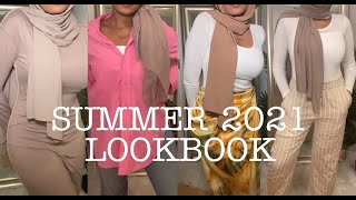 SUMMER 2021 LOOKBOOK  HIJABI OUTFITS Zara PrettyLittleThing and MORE [upl. by Rosamond]