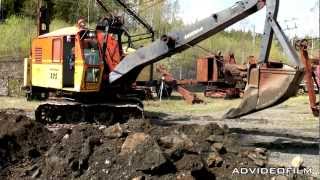 Åkerman 575 Lingrävmaskin  Cable backhoe [upl. by Buehrer]