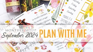 Plan With Me and Setup the Month of September 2024 in all my Planners [upl. by Melan]