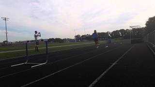 Dakota Gerges Hurdle Practice [upl. by Jecho]