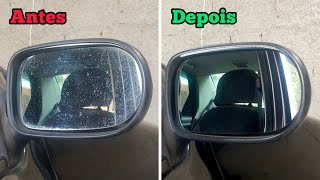 COMO REMOVER MANCHAS DE ÁGUA DO RETROVISOR DO CARRO  FAÇA EM CASA [upl. by Dahsra345]