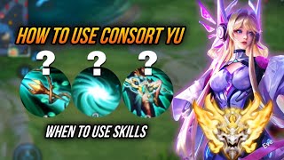 HOW TO USE CONSORT YU EFFICIENTLY  HONOR OF KINGS CONSORT YU GRANDMASTER BUILD ARCANA amp GAMEPLAY [upl. by Ellivro]