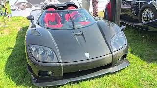 Stunning Koenigsegg CCXR and Bugatti Veyron and more at Motikon Cars and Cofee [upl. by Marlette]