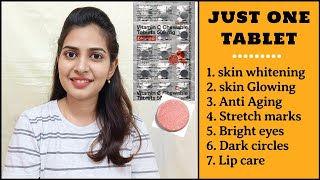 Vitamin C for Skin Whitening in Telugu  VITAMIN C Serum for Face Glow  Vitamin C Tablet Face packs [upl. by Luapsemaj]