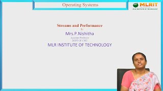 LEC38 Operating Systems  Streams and Performance by Mrs P Nishitha [upl. by Gee332]