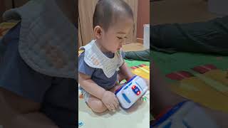 Baby Cadden heboh main police carnya yah shortsvideo [upl. by Ruyam]