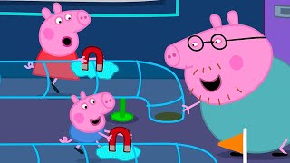 Peppa Pigs Magnet Slime Race 🐷 🚂 Playtime With Peppa [upl. by Yelnik572]