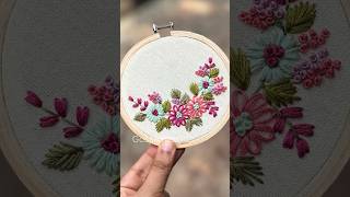 Lazy Daisy Flower Embroidery🪡 Hand Embroidery by Gossamer 🌼 embroidery handembroidery beautiful [upl. by Enelyak]