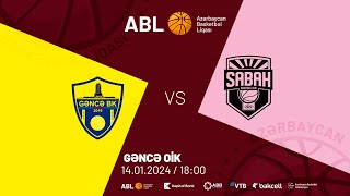 ABL 20232024  GƏNCƏ BK VS SABAH BK  14012024  10CU TUR [upl. by Arikehs]