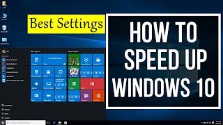 How To Easily Speed Up a Slow Windows 10 Laptop Computer  PC  Best Settings [upl. by Freberg]