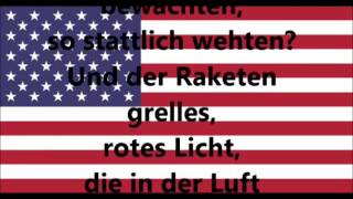 Nationalhymne von USA deutsche Übersetzung [upl. by Marris5]