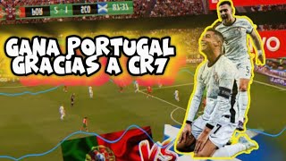 Gol de Cr7 ⚽️🚨 PORTUGAL vs ESCOCIA EN VIVO 🔥 JUEGA CRISTIANO RONALDO 🏆 UEFA NATIONS LEAGUE [upl. by Tilagram543]