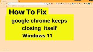 Fix Google chrome keeps closing itself windows 10  11  Stop google chrome from closing itself [upl. by Konopka]