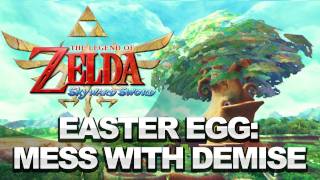 SPOILER Zelda Skyward Sword Easter Egg  Mess With Demise Using The Net [upl. by Rosemaria]