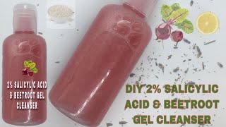 HOW TO DIY SALICYLIC ACID CLEANSING GEL FOR ACNE TREATMENT BHA [upl. by Kurland]