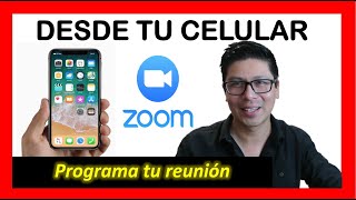 ✅ CREAR REUNIONES POR ZOOM EN TU CELULAR  FÁCIL [upl. by Lurie749]