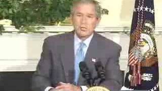 President George W Bush Says quotBring em onquot [upl. by Ahsyt]