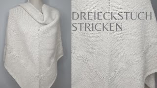 KUSCHELIGES DREIECKSTUCH STRICKEN  barywoll [upl. by Obola]