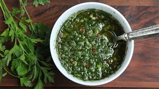 Como preparar chimichurri  Receta [upl. by Aehtna628]