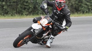 KTM 690 SMC R Power Supermoto on track RAW [upl. by Ruth670]