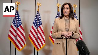 Harris slams Mike Johnson for suggesting GOP would probably try to cut federal semiconductor aid [upl. by Sivie]