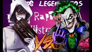 Joker vs Jeff The Killer  Duelos Legendarios Rap de la Historia  Ft Midoriya Rap [upl. by Trin]