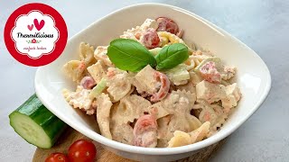 GyrosNudelsalat ohne Fleisch  Thermomix® TM31TM5TM6  Thermilicious [upl. by Ryhpez]