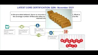 Alteryx Core certification November 2021  Find out average Number of Biscuit Sales on Wednesday [upl. by Crescentia800]