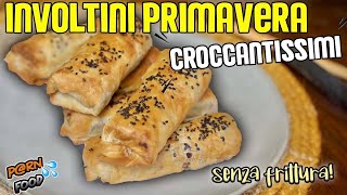 Involtini primavera CROCCANTISSIMI SENZA FRITTURA e salsa agrodolce cinese FACILISSIMI [upl. by Farleigh]