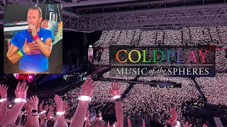 Coldplay  Live in Düsseldorf 4k  Music of the spheres 2024 🧡💙🩷💚💛 [upl. by Sajet]