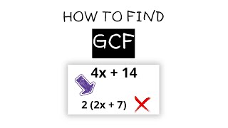 Master the Art of Finding the GCF Greatest Common Factor [upl. by Pricilla]