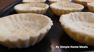 How To Make Tart Shells From Scratch  Easy Tart Crust Recipe  How To Make Eggless Tart Crust [upl. by Avram]