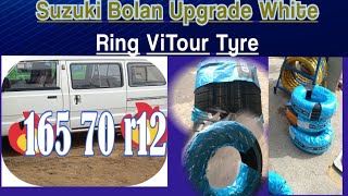 Suzuki Bolan UpGrade White Ring Vitoure China Tyre 165 70 r12 [upl. by Siurad]