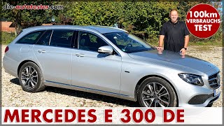 Mercedes E 300 de EKlasse Kombi PlugIn Hybrid 225 kW 306 PS100 km Verbrauch Test Preis Deutsch [upl. by Bussey]