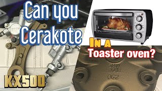 Cerakoting dirt bike parts in a toaster oven [upl. by Ahsiei]