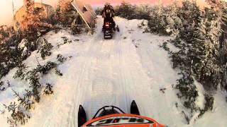 Climbing Coburn Mountain Near Jackman Maine with a sunset at the end [upl. by Ecirehc982]