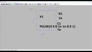 LTspice Simulation of RC Transient Circuit [upl. by Pentheam431]