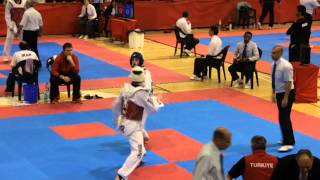 Spain Open 2013 Taekwondo  Aaron Cook IMN vs Yunus Sari TUR 80kg [upl. by Ahsoik]