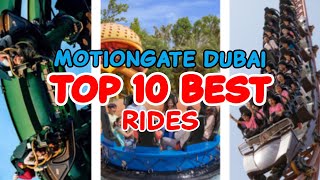 Top 10 rides at Motiongate Dubai  United Arab Emirates  2022 [upl. by Acinoda]