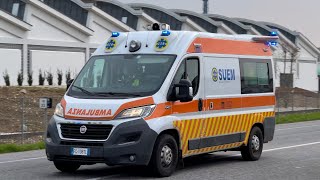 WAIL Ambulanza Montebelluna in emergenza  Ambulance Responding Cod3 [upl. by Elok]