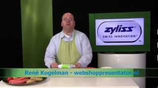 Video review Zyliss Multipeeler elektrische schiller gepresenteerd door presentator Rene Kogelman [upl. by Angeline]