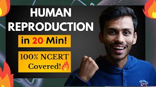 Human Reproduction FAST One SHOT🔥 Full Revision in 20 Min  Class 12  NEET [upl. by Adnirak889]