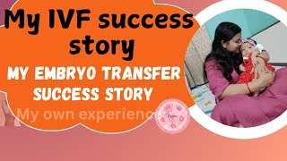 my embryo transfer success story  my IVF success story ivfsuccessstories [upl. by Tawney]