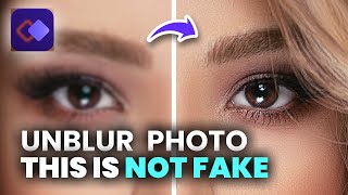 AI Tools to Unblur Photo by One Click  How to Unblur A Photo Using AI [upl. by Feriga]